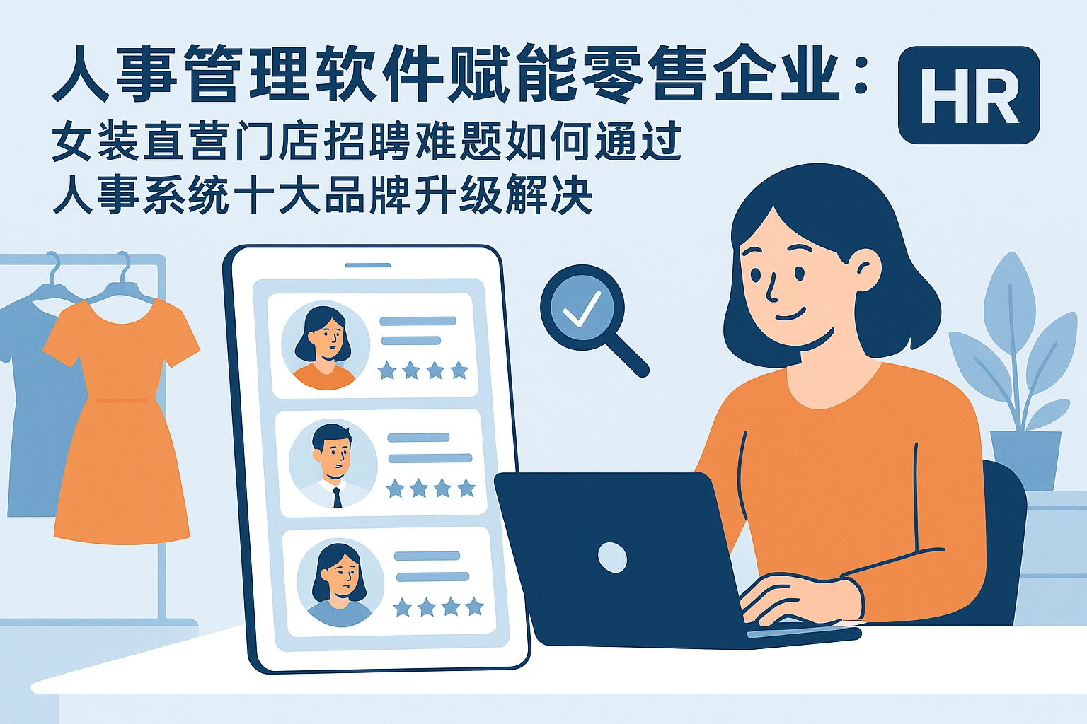 人事管理软件赋能零售企业：女装直营门店招聘难题如何通过人事系统十大品牌升级解决