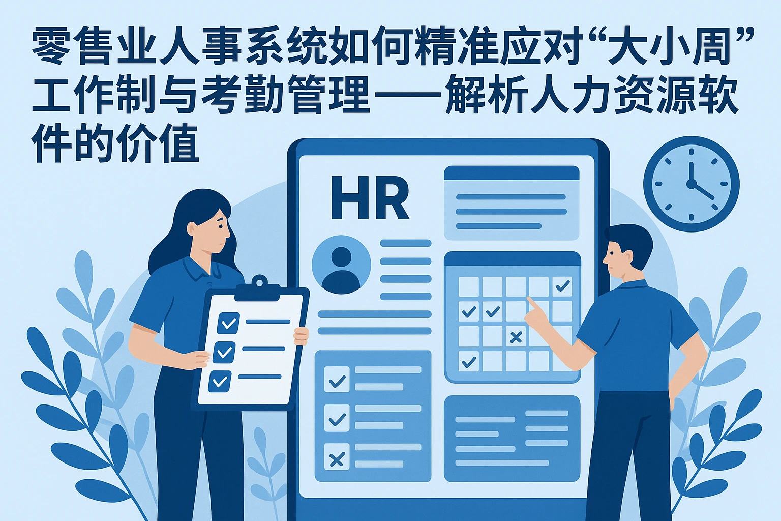 零售业人事系统如何精准应对“大小周”工作制与考勤管理——解析人力资源软件的价值