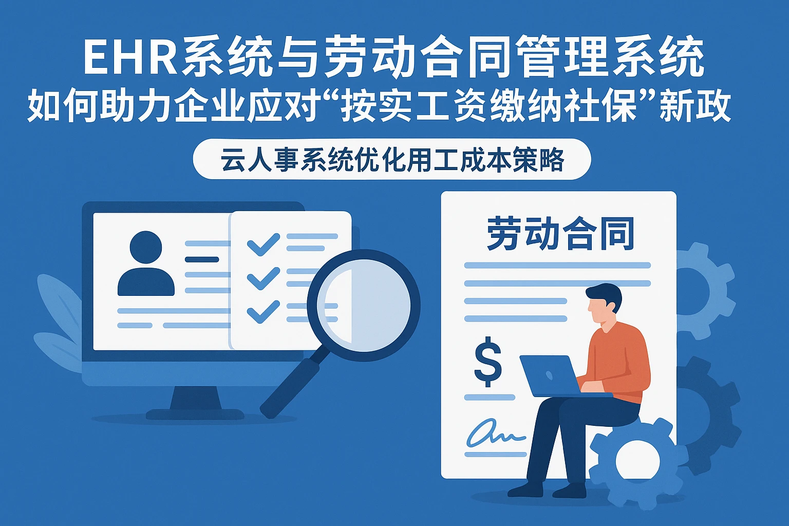 EHR系统与劳动合同管理系统如何助力企业应对“按实工资缴纳社保”新政｜云人事系统优化用工成本策略