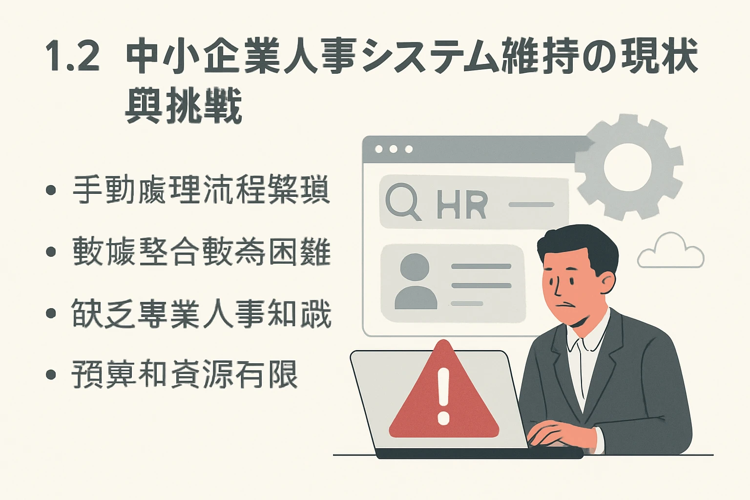 1.2 中小企业人事系统维护的现状与挑战