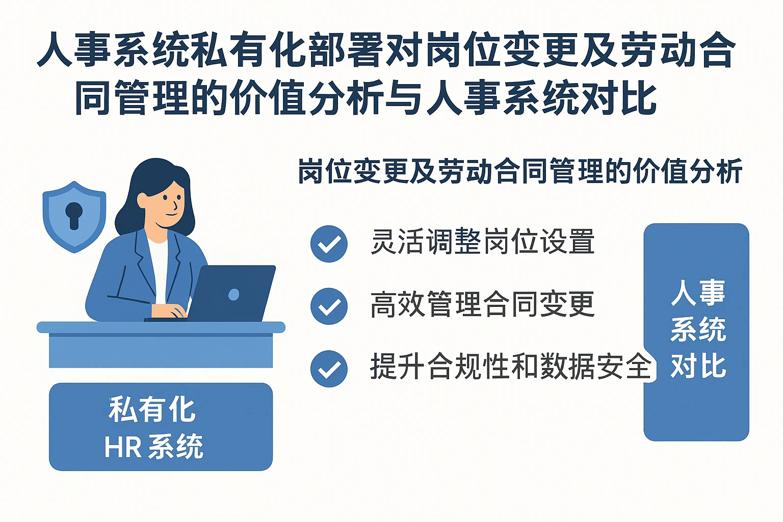 人事系统私有化部署对岗位变更及劳动合同管理的价值分析与人事系统对比