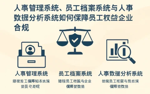 人事管理系统、员工档案系统与人事数据分析系统如何保障员工权益与企业合规