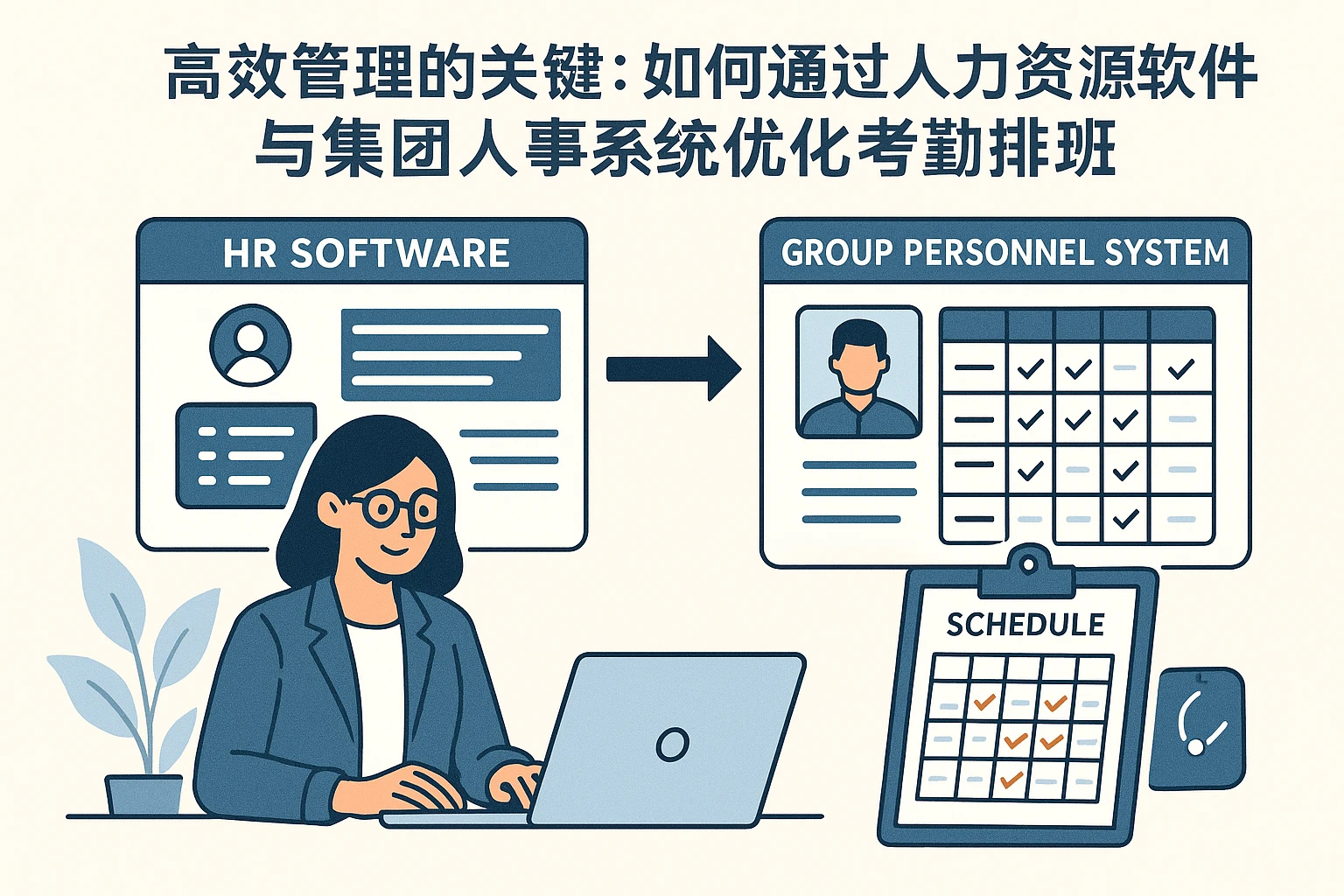 高效管理的关键：如何通过人力资源软件与集团人事系统优化考勤排班