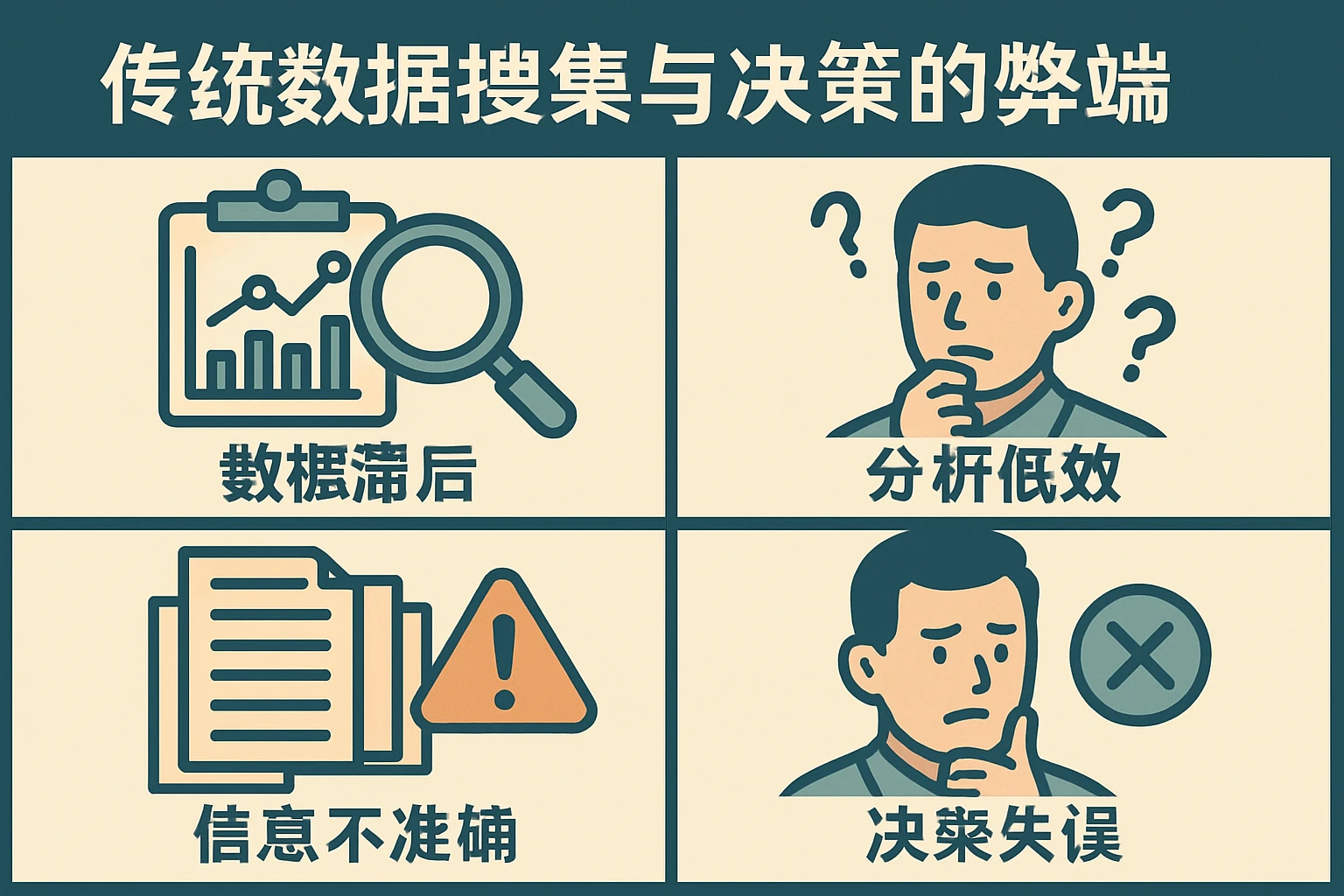 传统数据搜集与决策的弊端