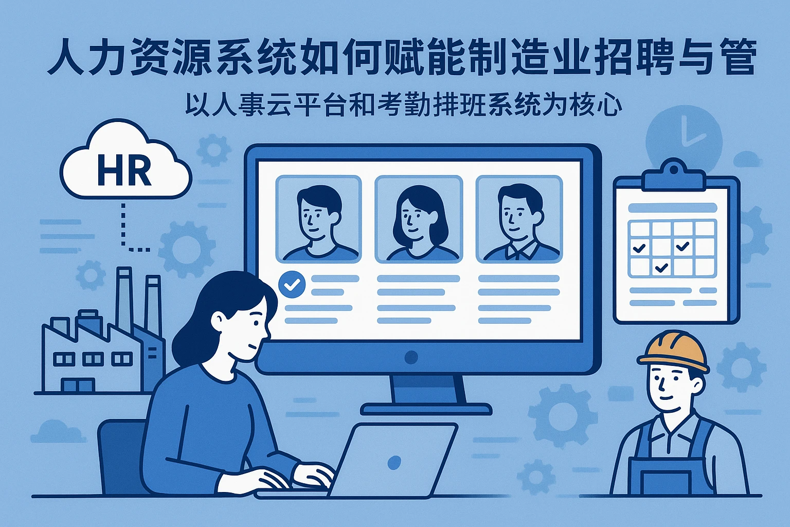 人力资源系统如何赋能制造业招聘与管理——以人事云平台和考勤排班系统为核心