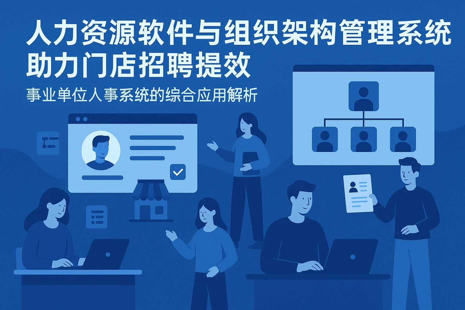 人力资源软件与组织架构管理系统助力门店招聘提效 —— 事业单位人事系统的综合应用解析