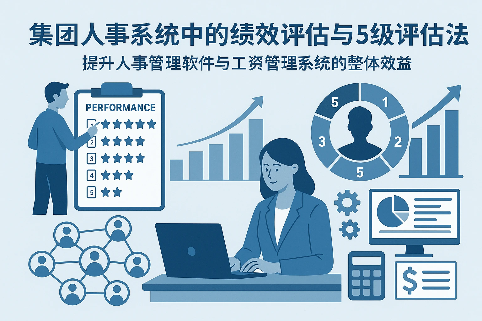集团人事系统中的绩效评估与5级评估法实践——提升人事管理软件与工资管理系统的整体效益