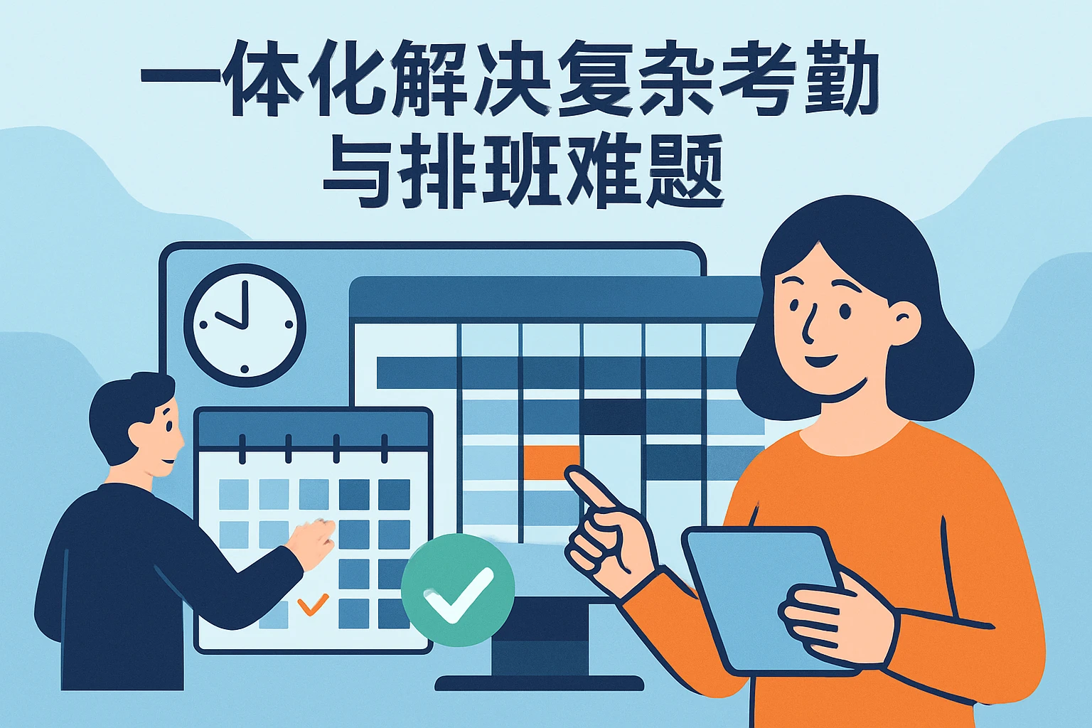 一体化解决复杂考勤与排班难题