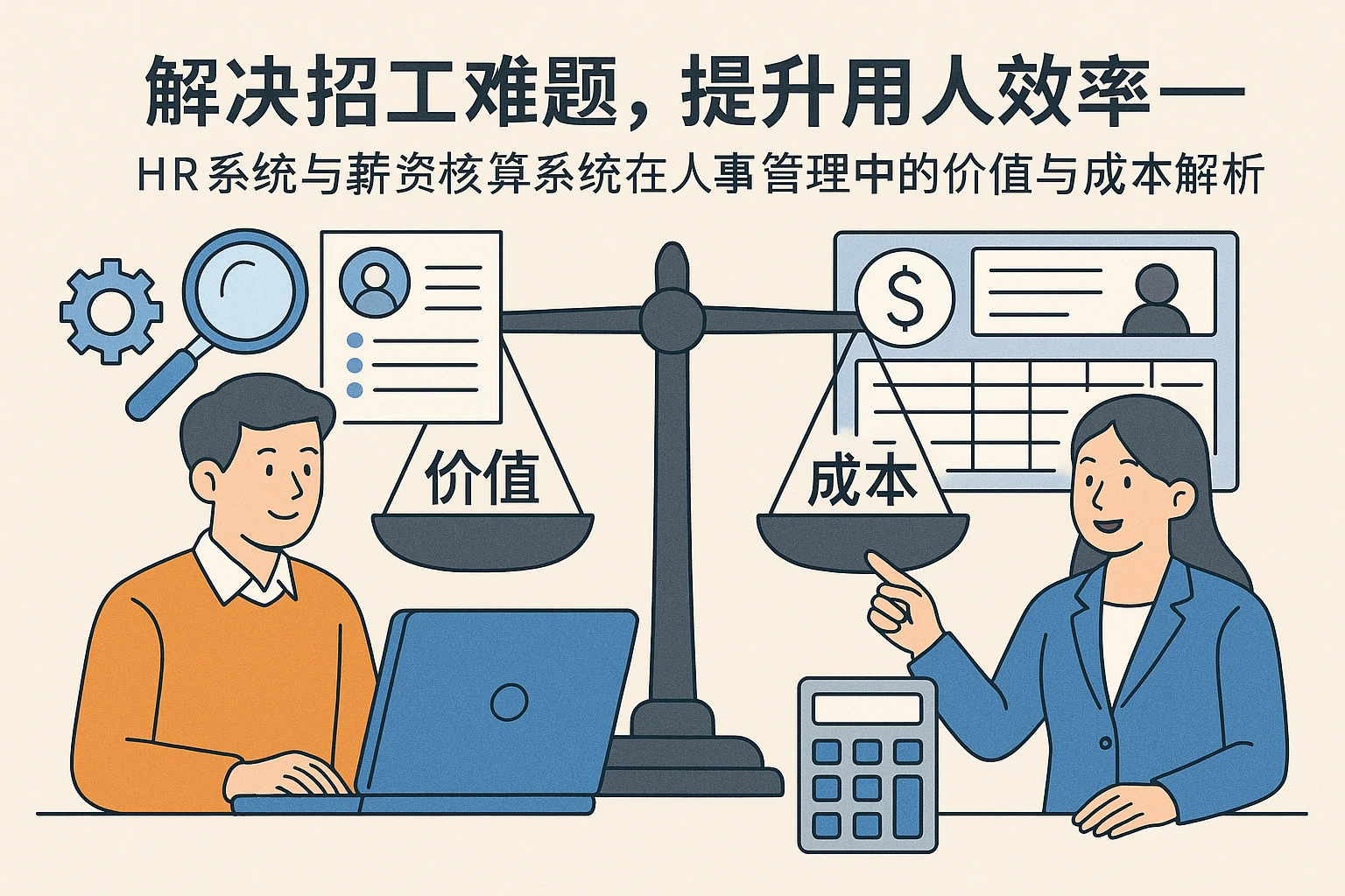 解决招工难题，提升用人效率——HR系统与薪资核算系统在人事管理中的价值与成本解析