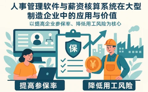 人事管理软件与薪资核算系统在大型制造企业中的应用与价值——以提高企业参保率、降低用工风险为核心