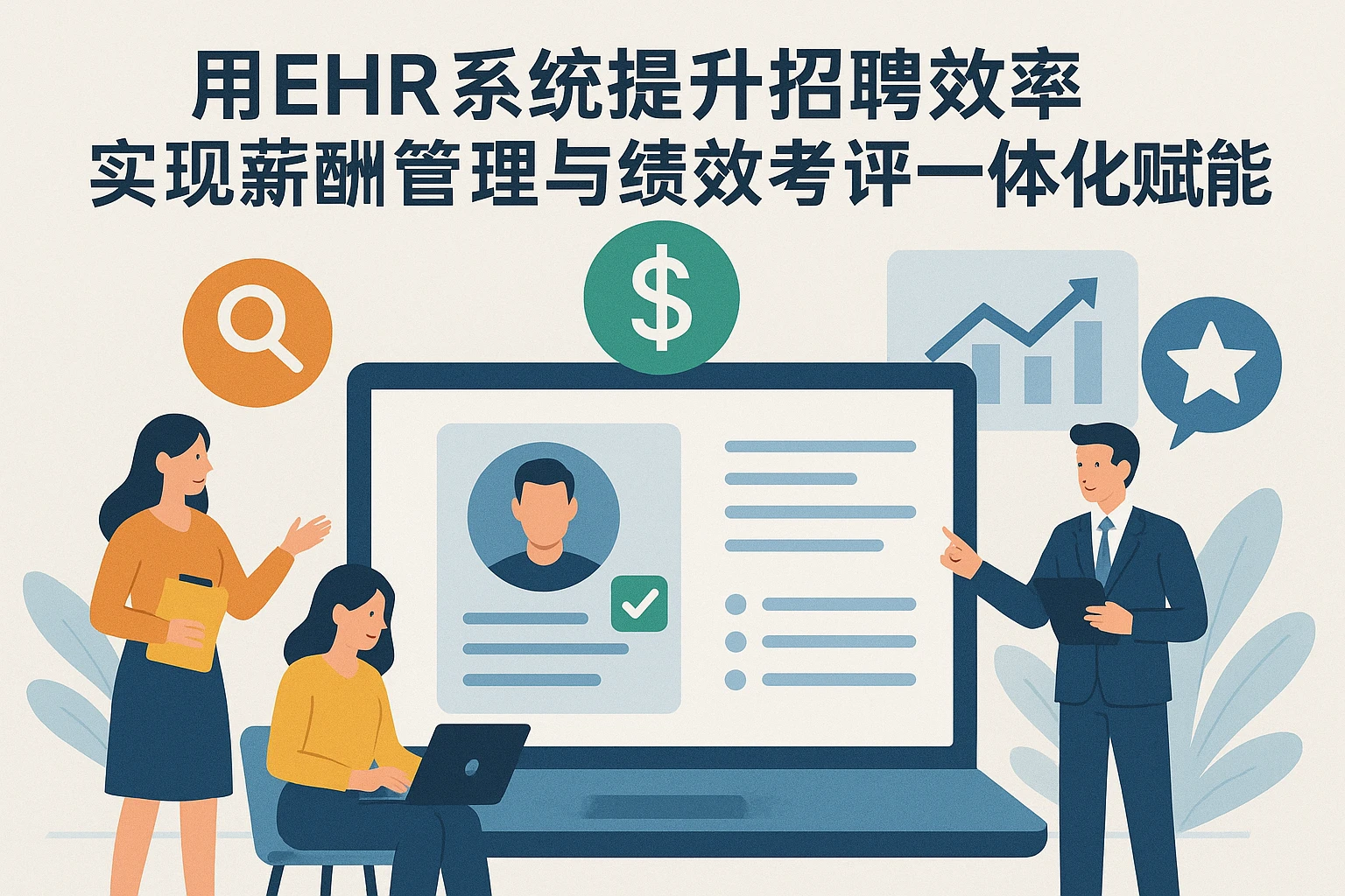 用EHR系统提升招聘效率，实现薪酬管理与绩效考评一体化赋能