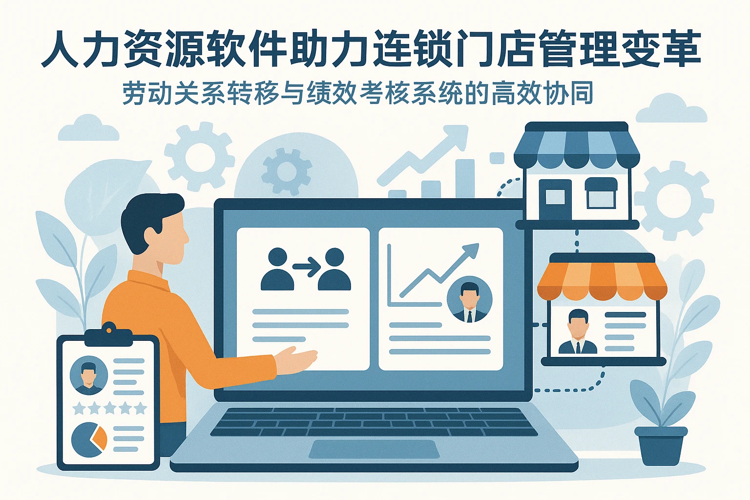 人力资源软件助力连锁门店管理变革——劳动关系转移与绩效考核系统的高效协同