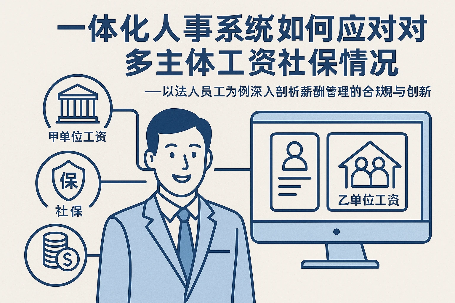 一体化人事系统如何应对多主体工资社保情况——以法人员工为例深入剖析薪酬管理的合规与创新