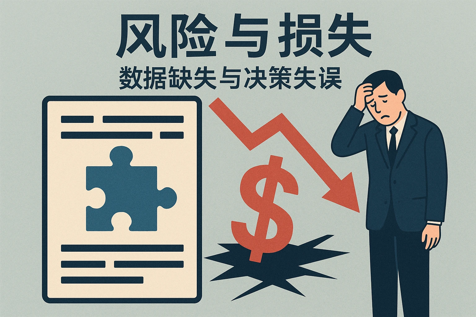 风险与损失：数据缺失与决策失误