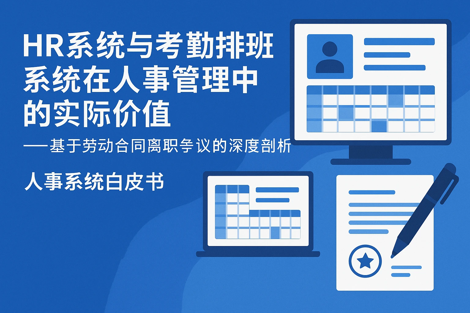 HR系统与考勤排班系统在人事管理中的实际价值——基于劳动合同离职争议的深度剖析｜人事系统白皮书