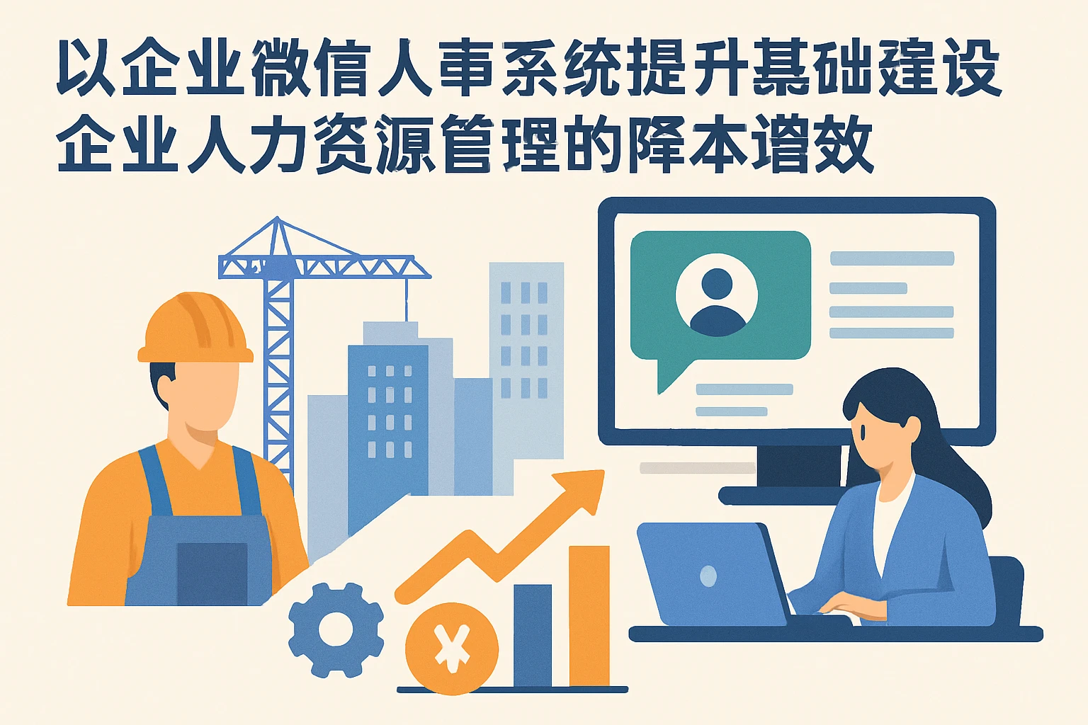 以企业微信人事系统提升基础建设企业人力资源管理的降本增效