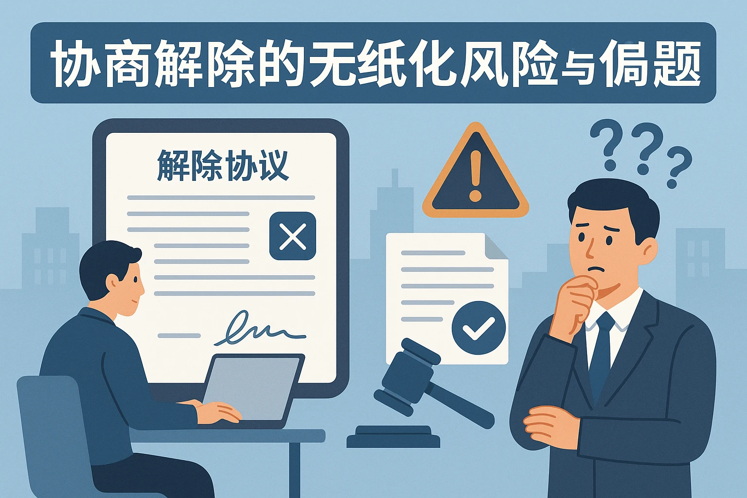 协商解除的无纸化风险与合规难题