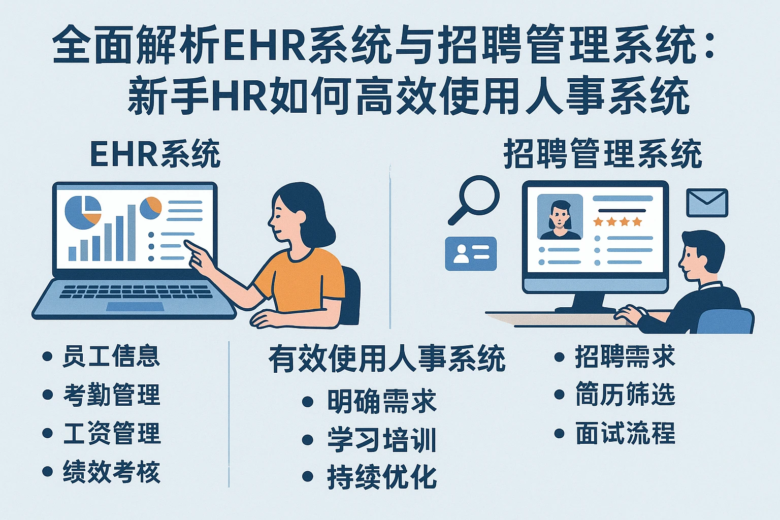 全面解析EHR系统与招聘管理系统：新手HR如何高效使用人事系统