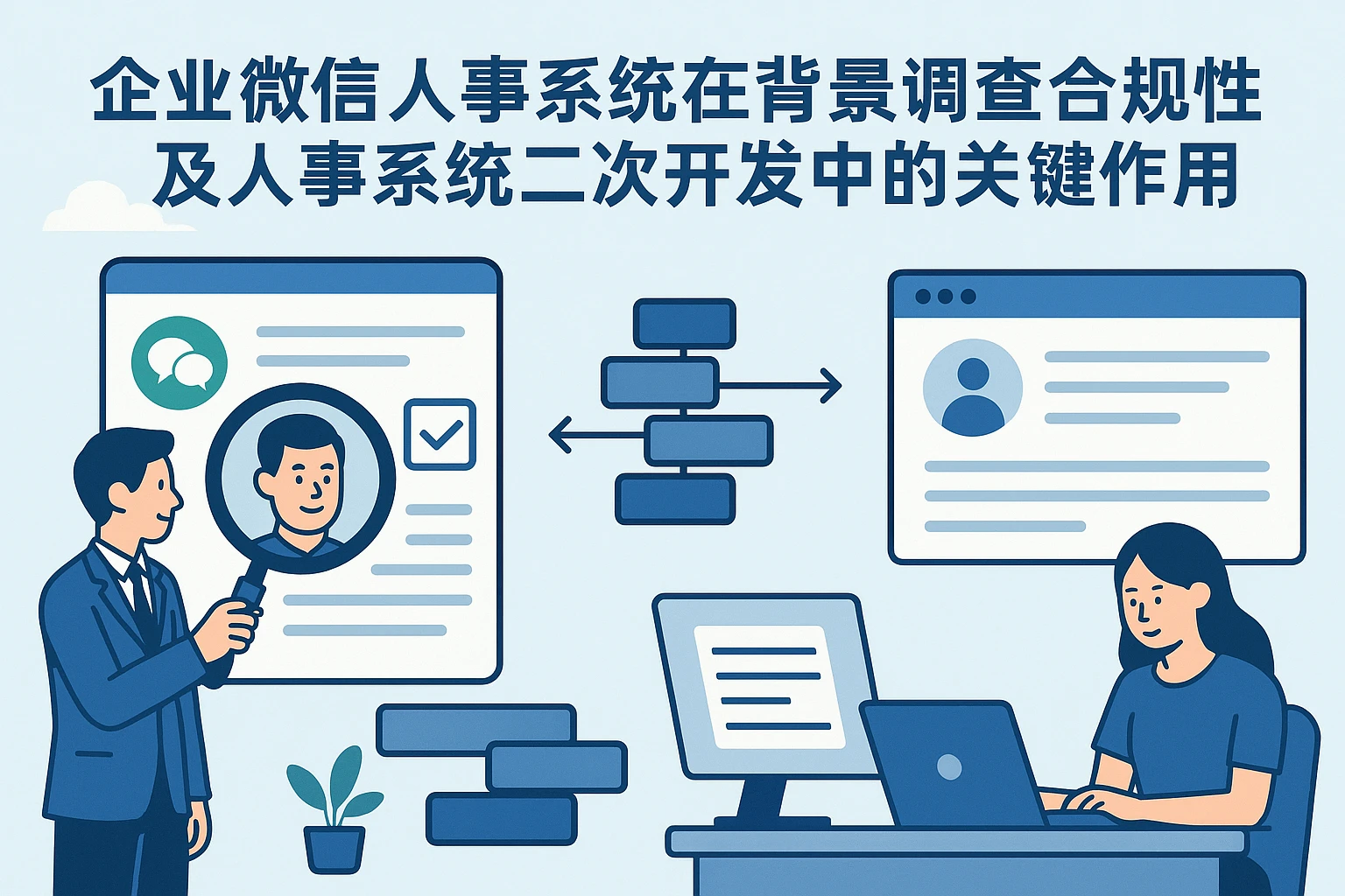 企业微信人事系统在背景调查合规性及人事系统二次开发中的关键作用