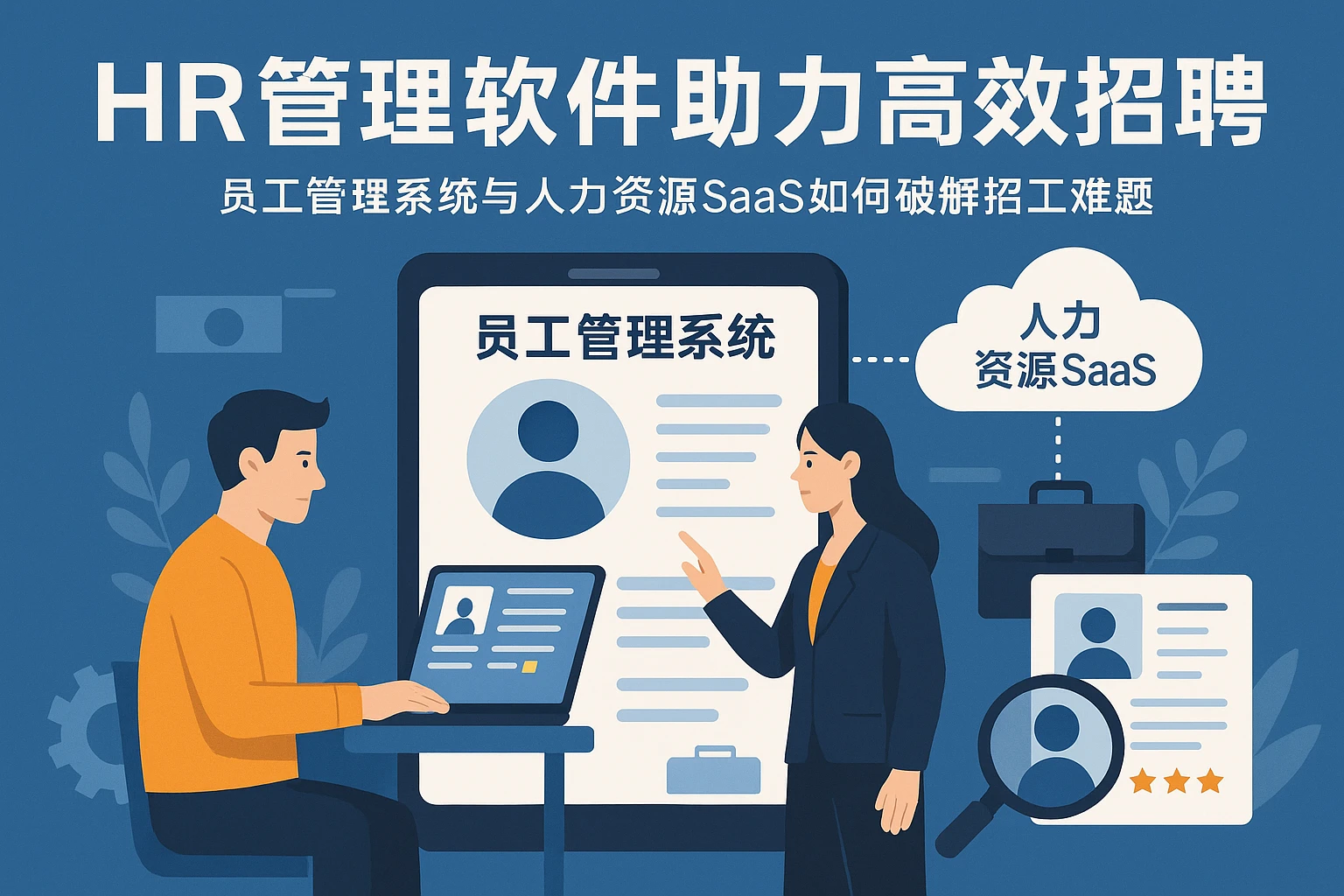 HR管理软件助力高效招聘：员工管理系统与人力资源SaaS如何破解招工难题