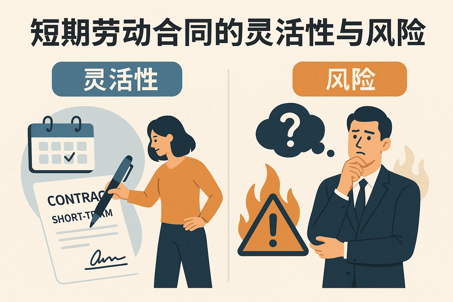 短期劳动合同的灵活性与风险