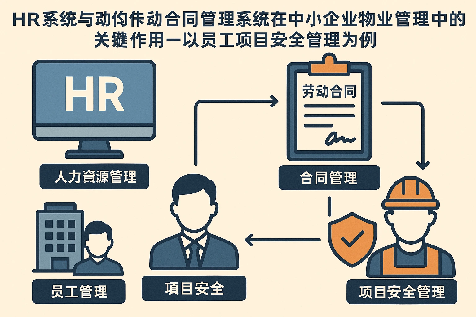 HR系统与劳动合同管理系统在中小企业物业管理中的关键作用——以员工项目安全管理为例