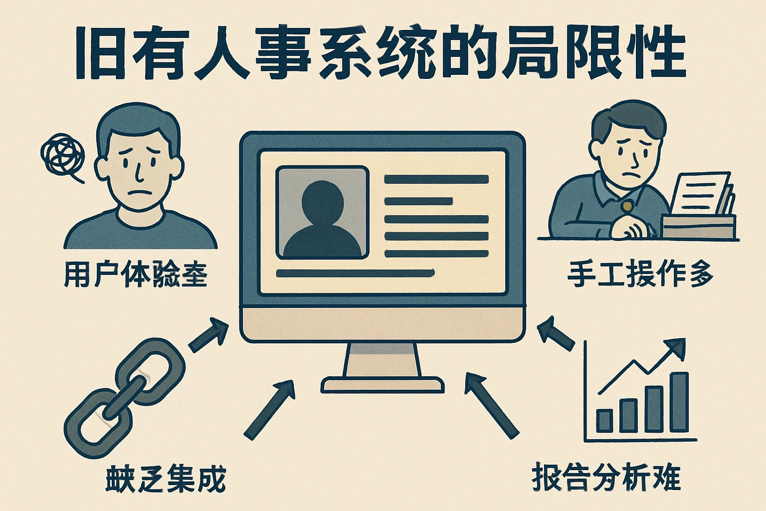 旧有人事系统的局限性