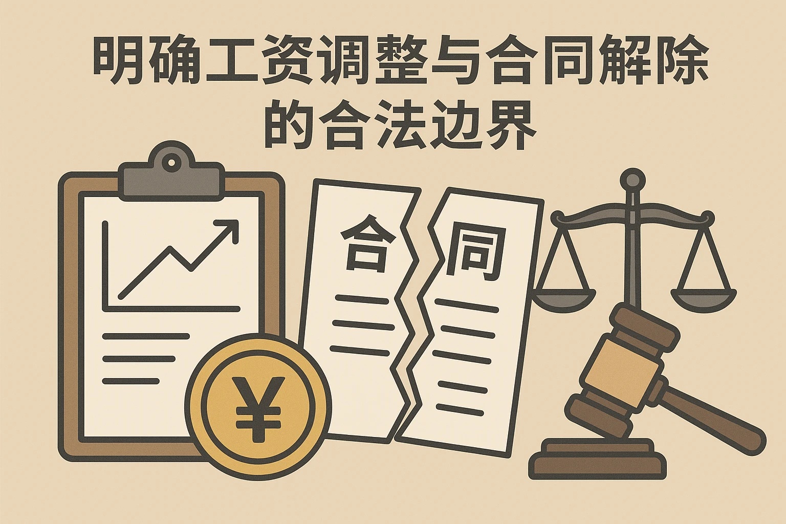 明确工资调整与合同解除的合法边界