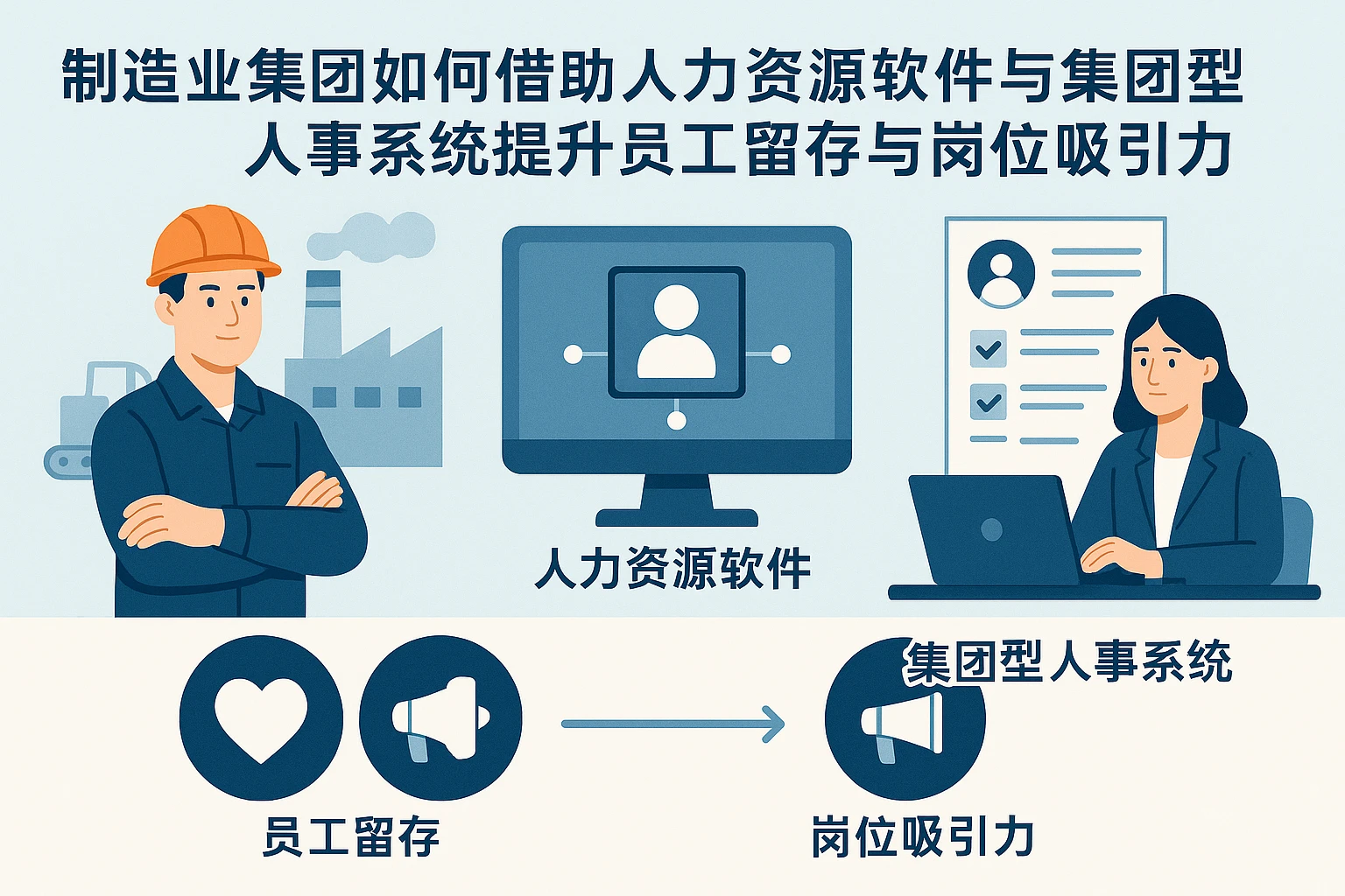 制造业集团如何借助人力资源软件与集团型人事系统提升员工留存与岗位吸引力