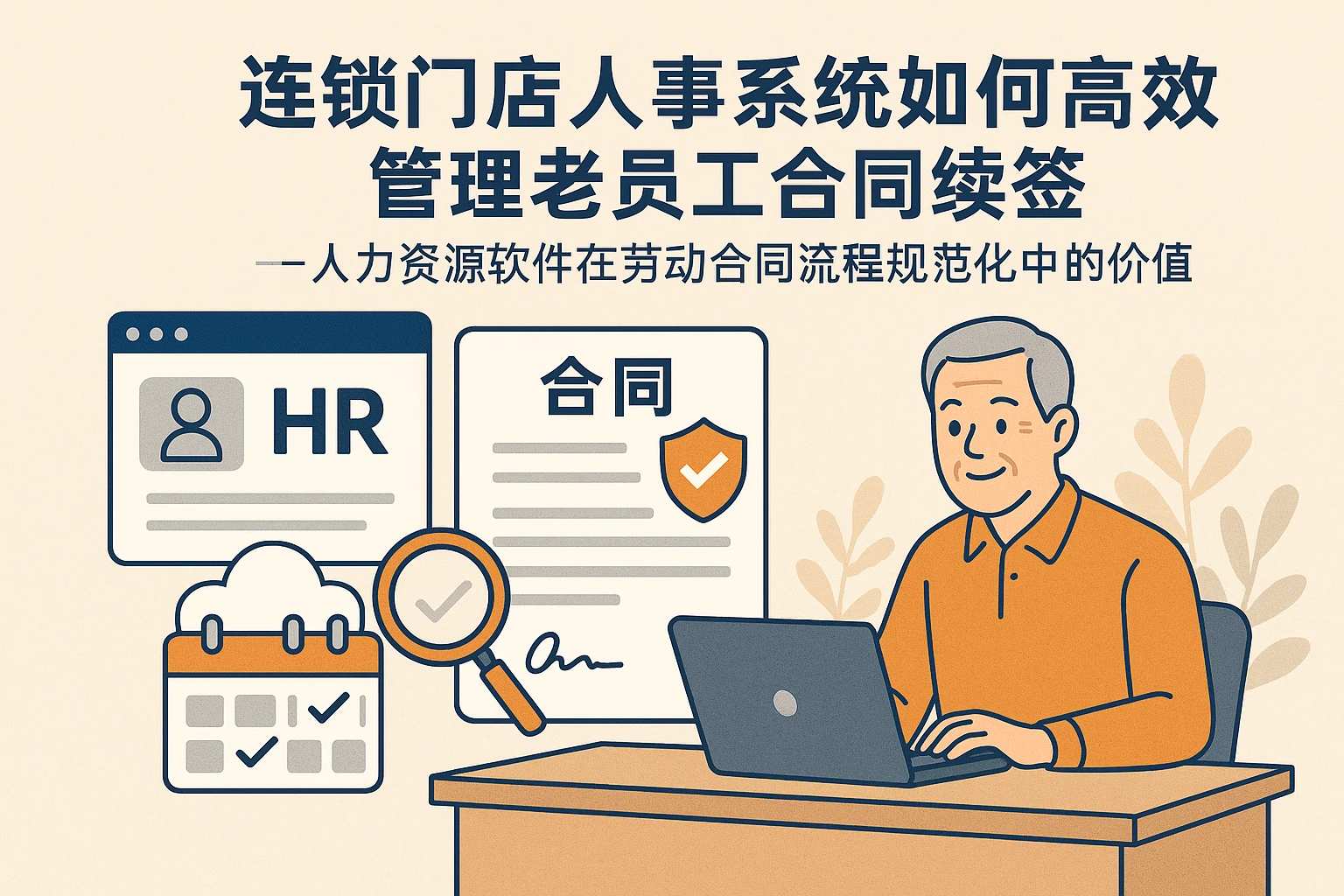 连锁门店人事系统如何高效管理老员工合同续签——人力资源软件在劳动合同流程规范化中的价值