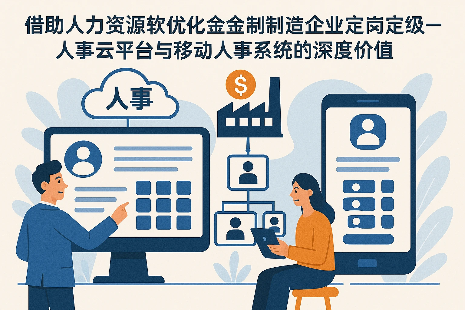 借助人力资源软件优化金融制造企业定岗定级——人事云平台与移动人事系统的深度价值