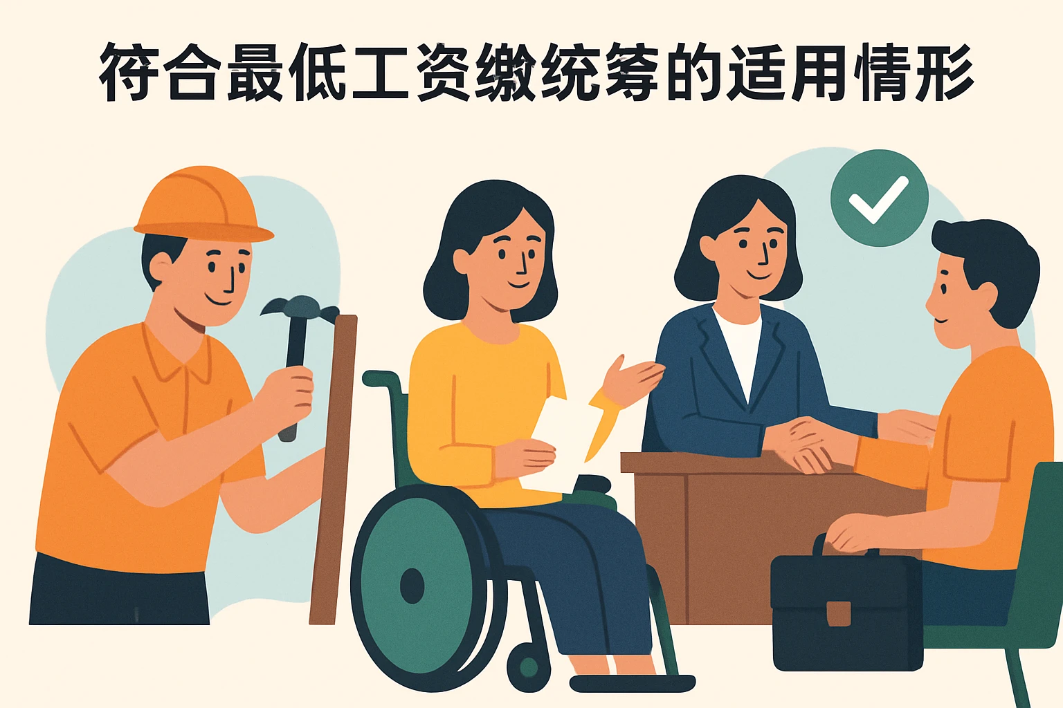 符合最低工资缴统筹的适用情形