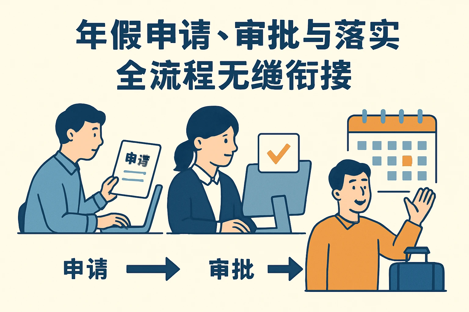 年假申请、审批与落实全流程无缝衔接