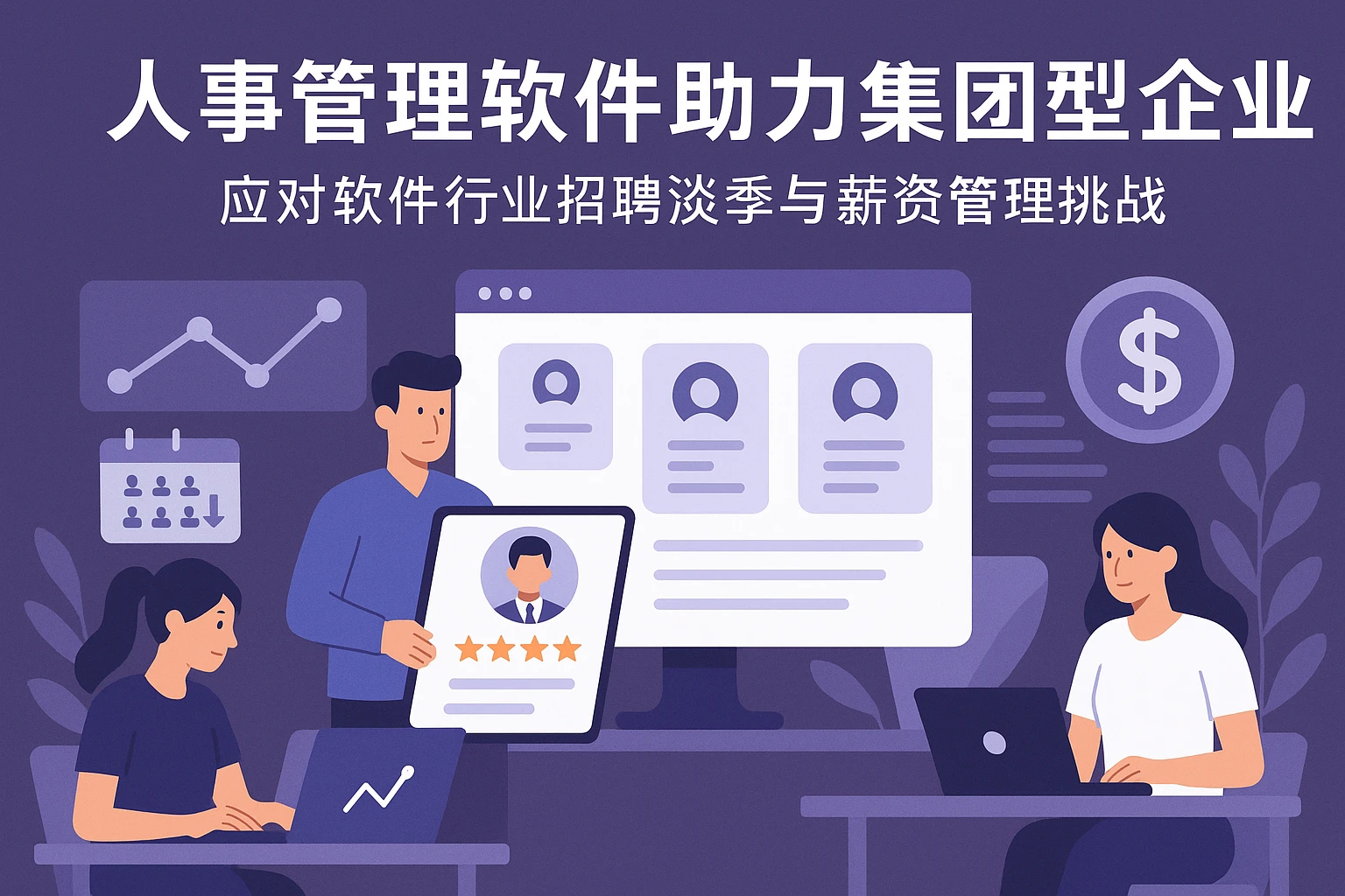 人事管理软件助力集团型企业：应对软件行业招聘淡季与薪资管理挑战
