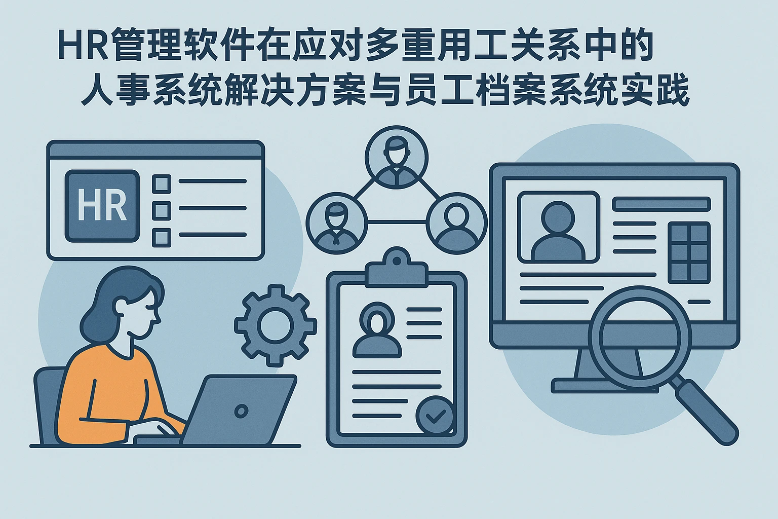 HR管理软件在应对多重用工关系中的人事系统解决方案与员工档案系统实践