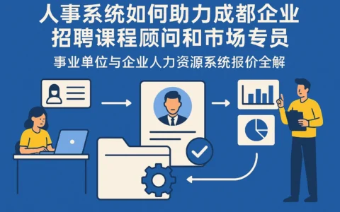 人事系统如何助力成都企业招聘课程顾问和市场专员——事业单位与企业人力资源系统报价全解