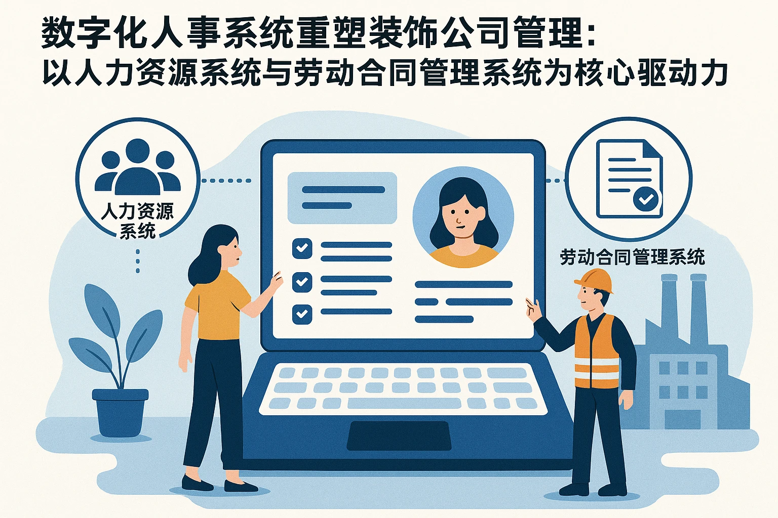 数字化人事系统重塑装饰公司管理：以人力资源系统与劳动合同管理系统为核心驱动力