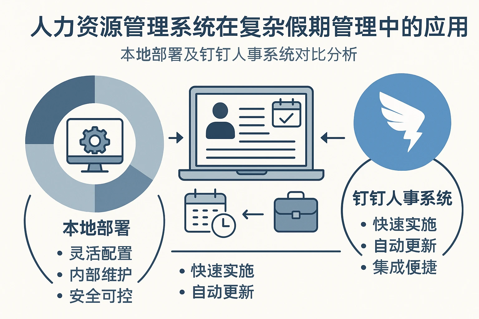 人力资源管理系统在复杂假期管理中的应用实践——本地部署及钉钉人事系统对比分析
