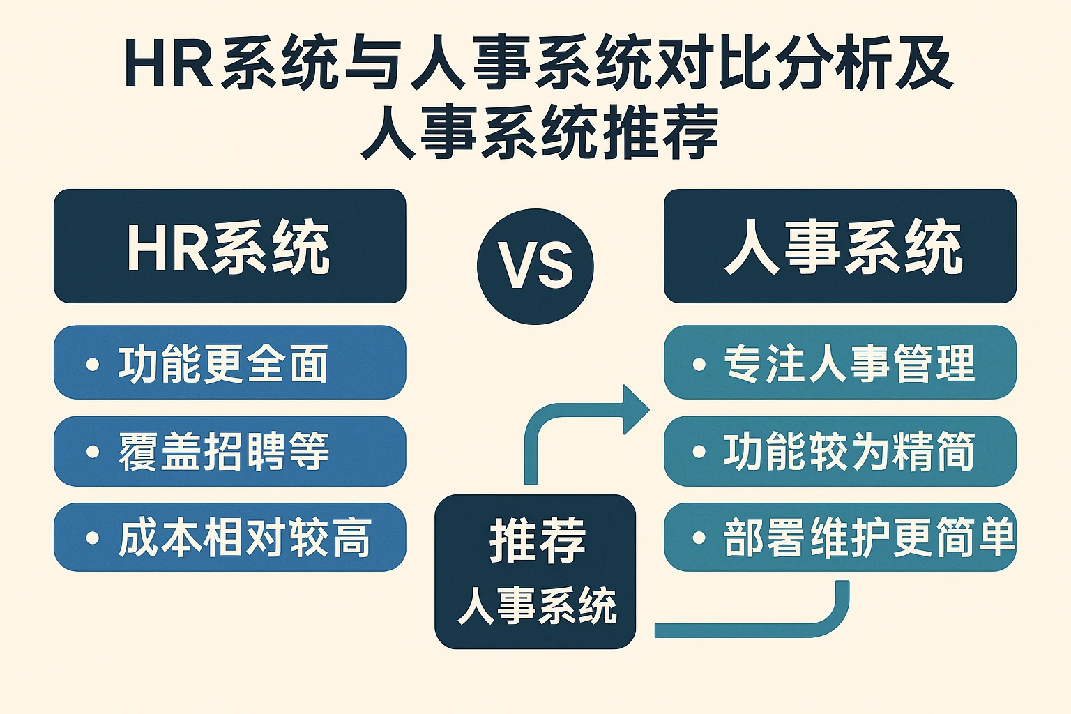 HR系统与人事系统对比分析及人事系统推荐