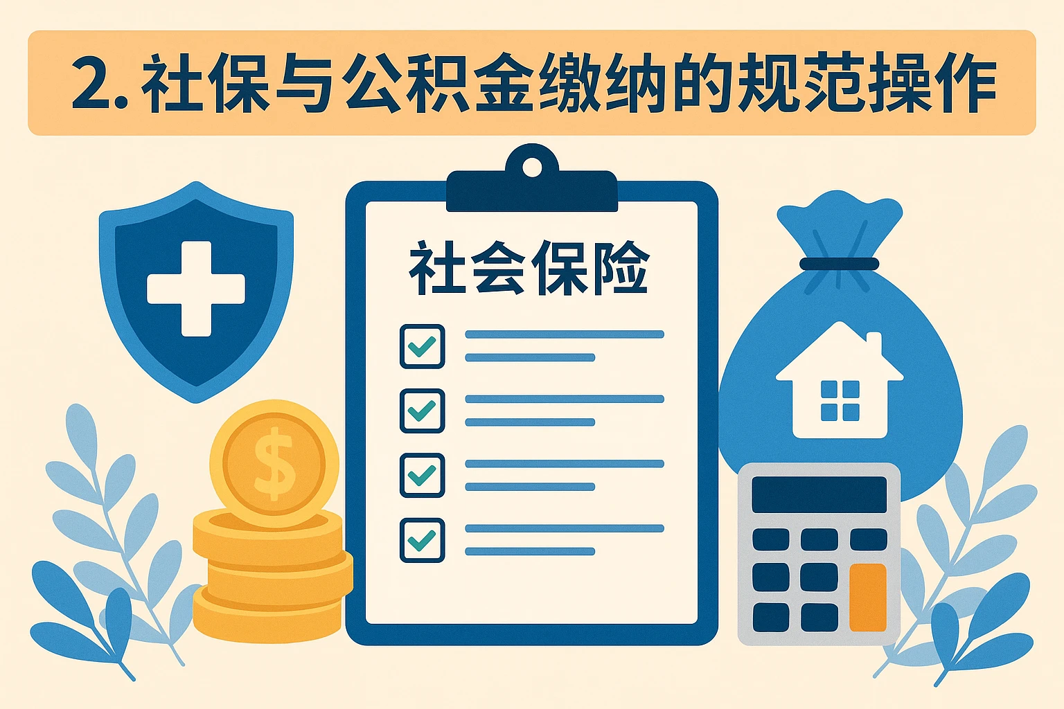 2. 社保与公积金缴纳的规范操作