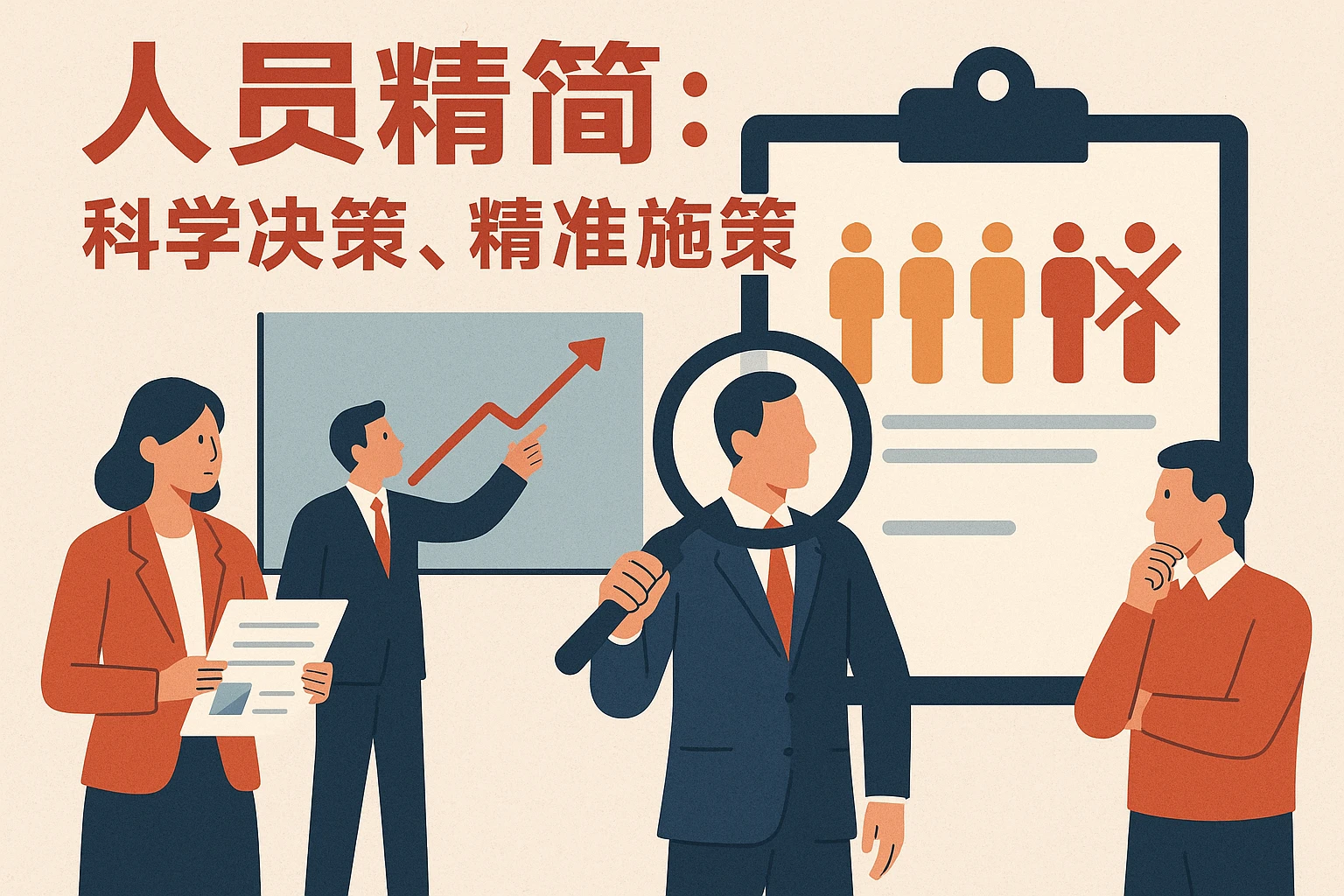 人员精简：科学决策、精准施策