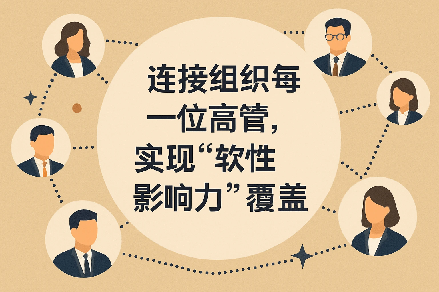连接组织每一位高管，实现“软性影响力”覆盖