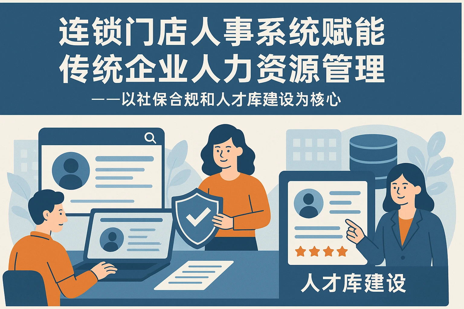 连锁门店人事系统赋能传统企业人力资源管理——以社保合规和人才库建设为核心