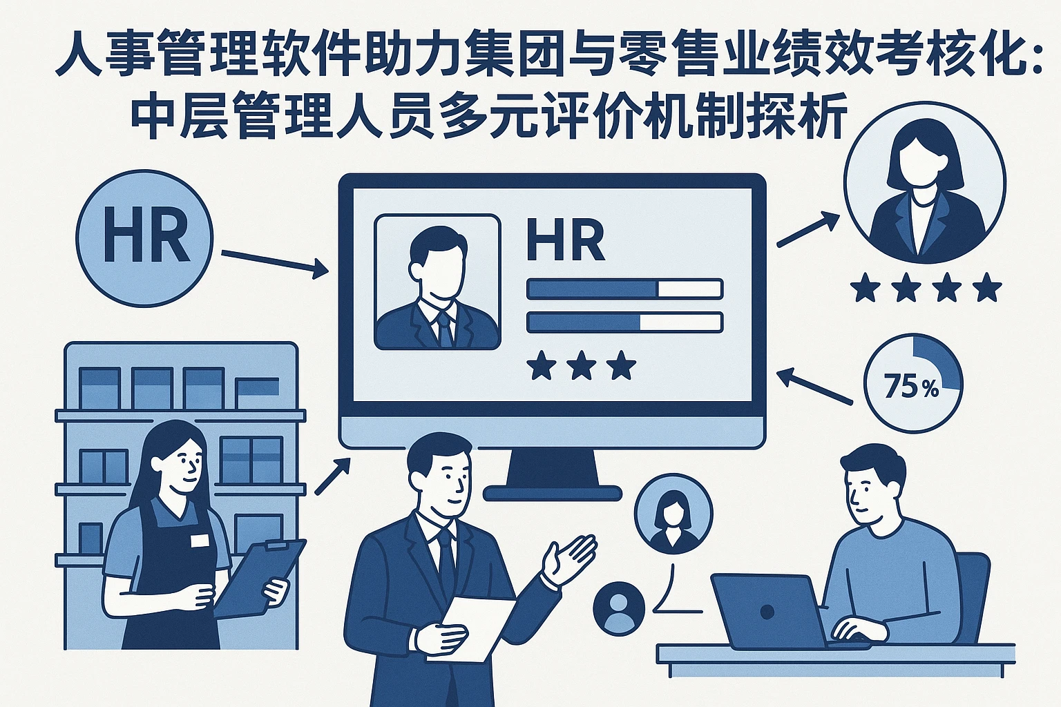 人事管理软件助力集团与零售业绩效考核精细化：中层管理人员多元评价机制探析