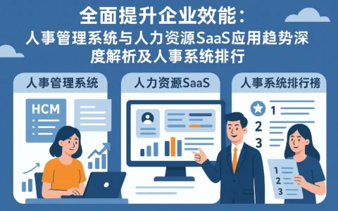 全面提升企业效能：人事管理系统与人力资源SaaS应用趋势深度解析及人事系统排行榜