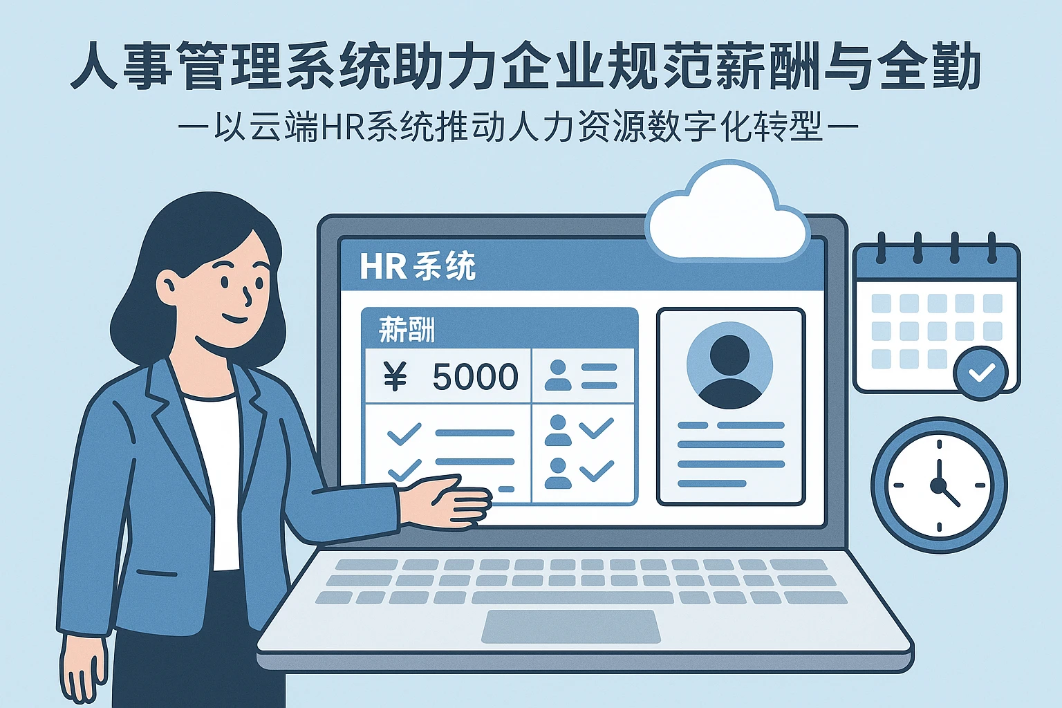 人事管理系统助力企业规范薪酬与全勤管理——以云端HR系统推动人力资源数字化转型