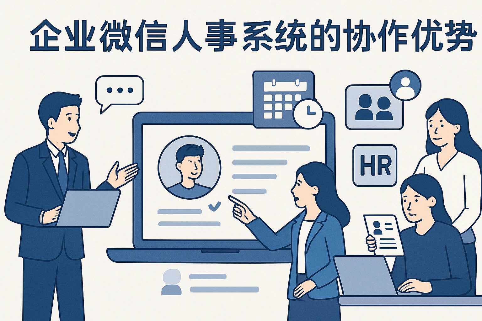 企业微信人事系统的协作优势