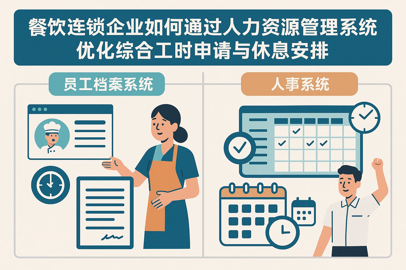 餐饮连锁企业如何通过人力资源管理系统优化综合工时申请与休息安排——员工档案系统与人事系统功能全面比较