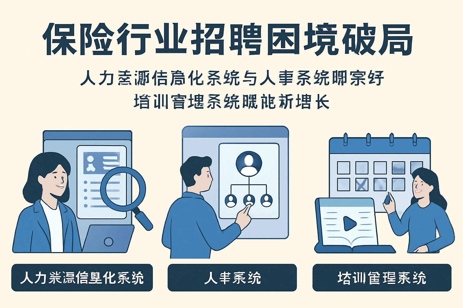 保险行业招聘困境破局：人力资源信息化系统与人事系统哪家好，培训管理系统赋能新增长