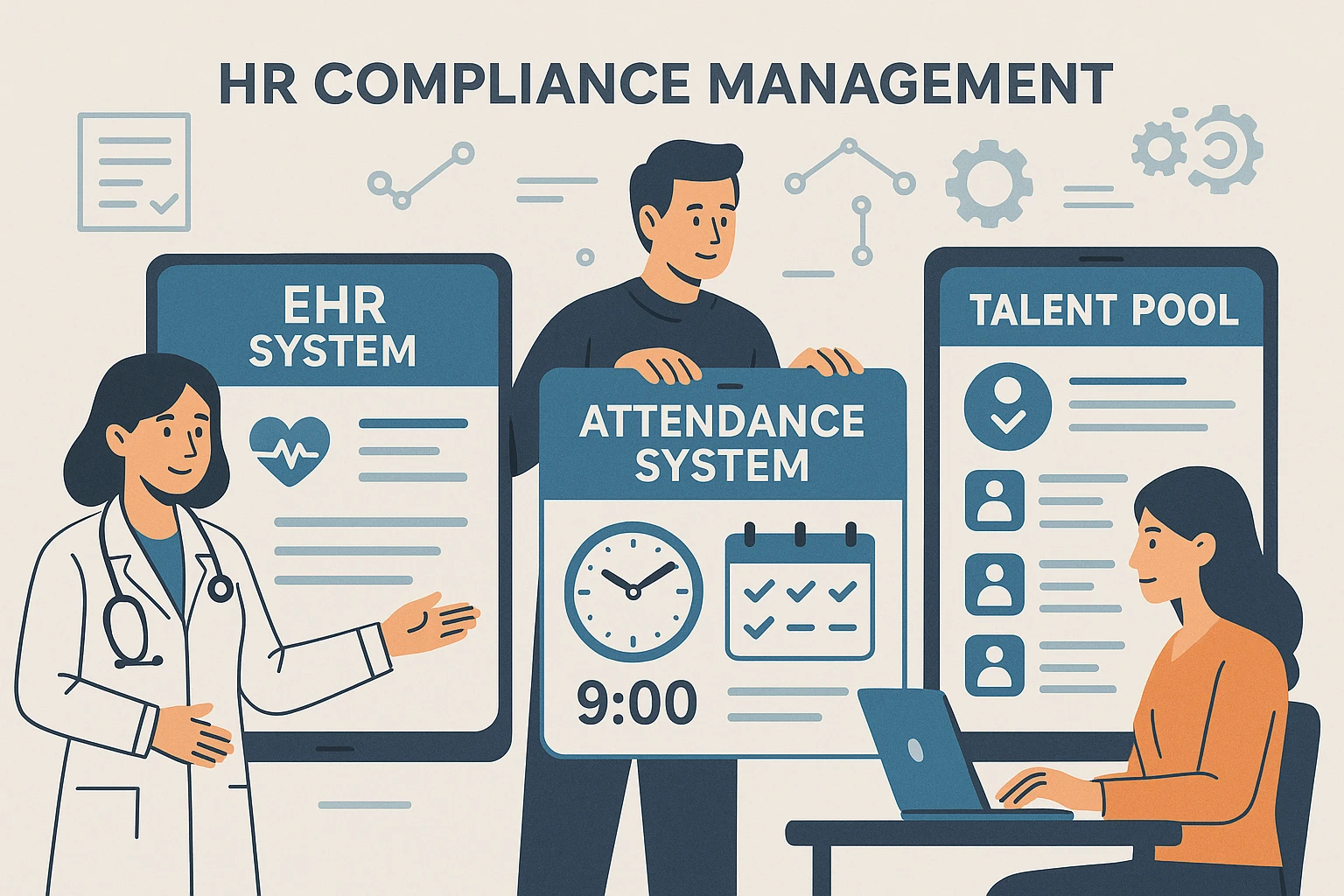EHR系统、考勤系统与人才库管理系统在现代企业人力资源合规管理中的应用